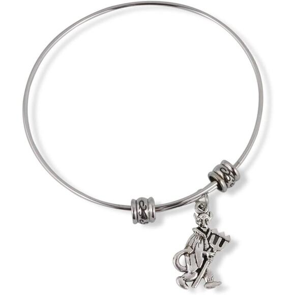 Dave The Bunny Jewelry - Devil with Pitch Fork Fancy Bracelet Bangle